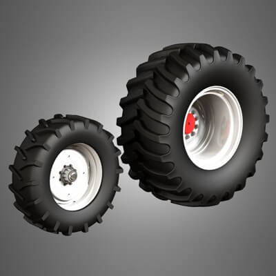 Combine Vehicle Twin Tires