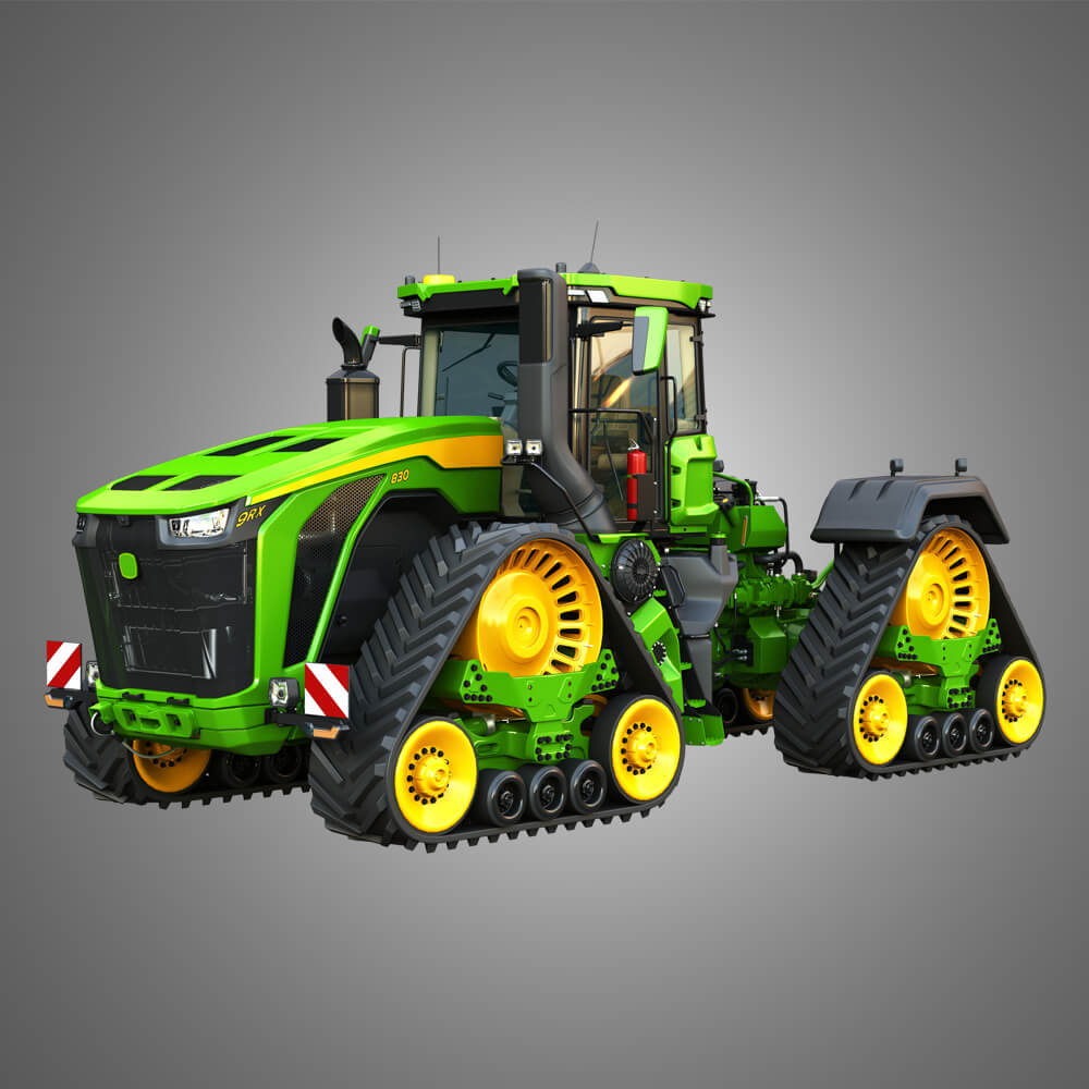 9RX 830 Tractor 3D Render, Digital Art by Markos3d