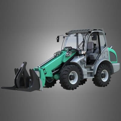 Loader KL80-8T with Log Fork - Stoll - Front Loader