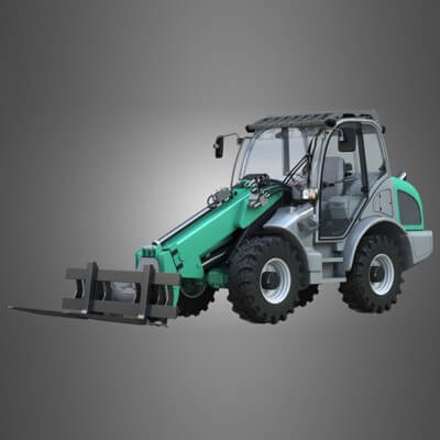 Loader KL80-8T with Pallet Fork - Front Loader