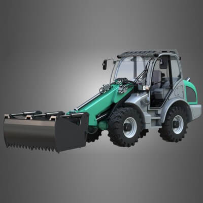 Loader KL80-8T with Silage Cutter - Front Loader