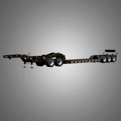 Lowboy Double Trailer - Oversize Load