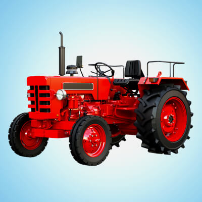 Mahindra 475 DI XP PLUS Tractor - Low Poly