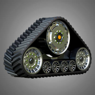 Rubber Track System 2 - Combine Harvester - Crawler Tractor