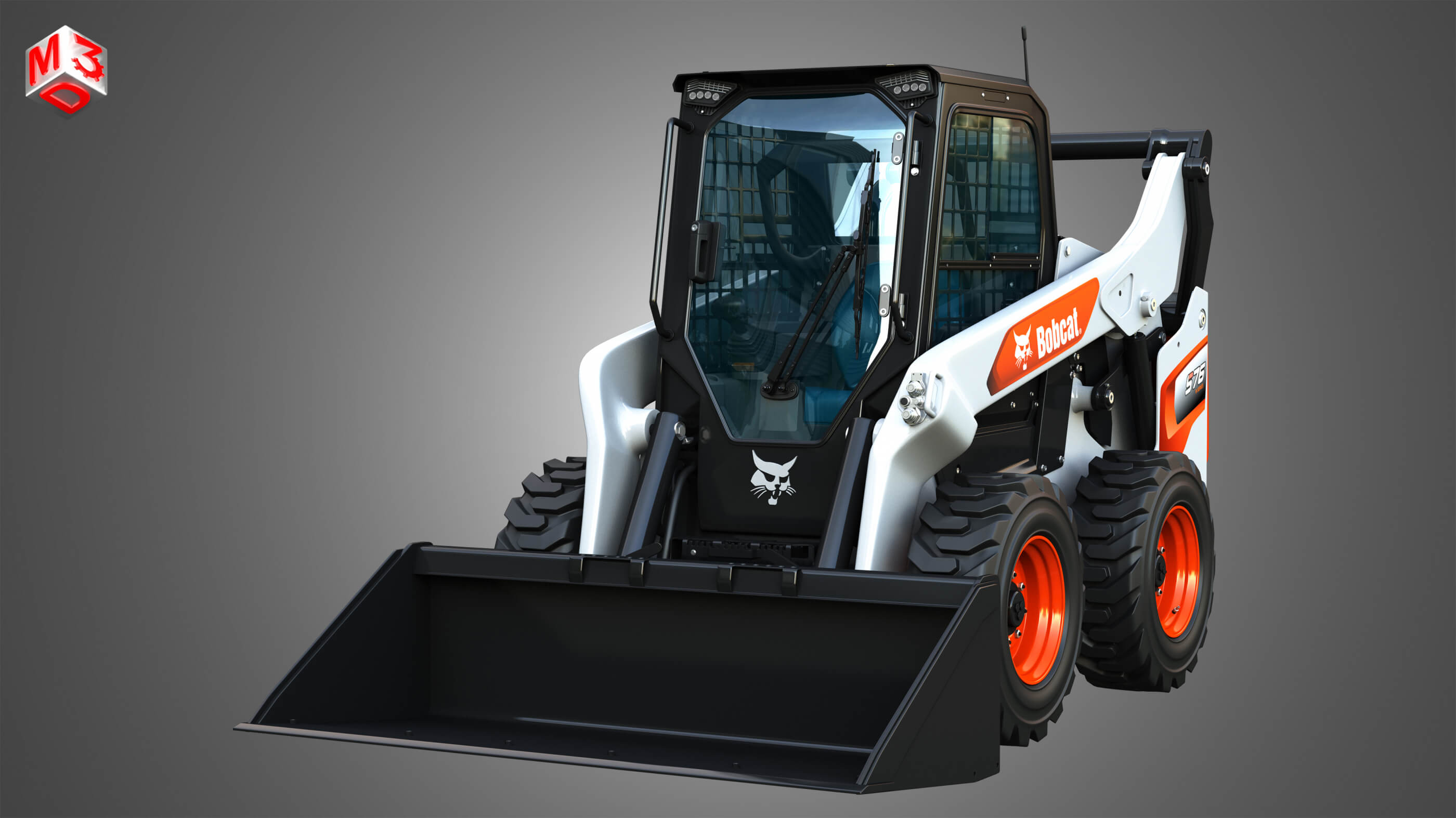 S76 Skid Steer Loader Bucket 3D Model by Markos3d