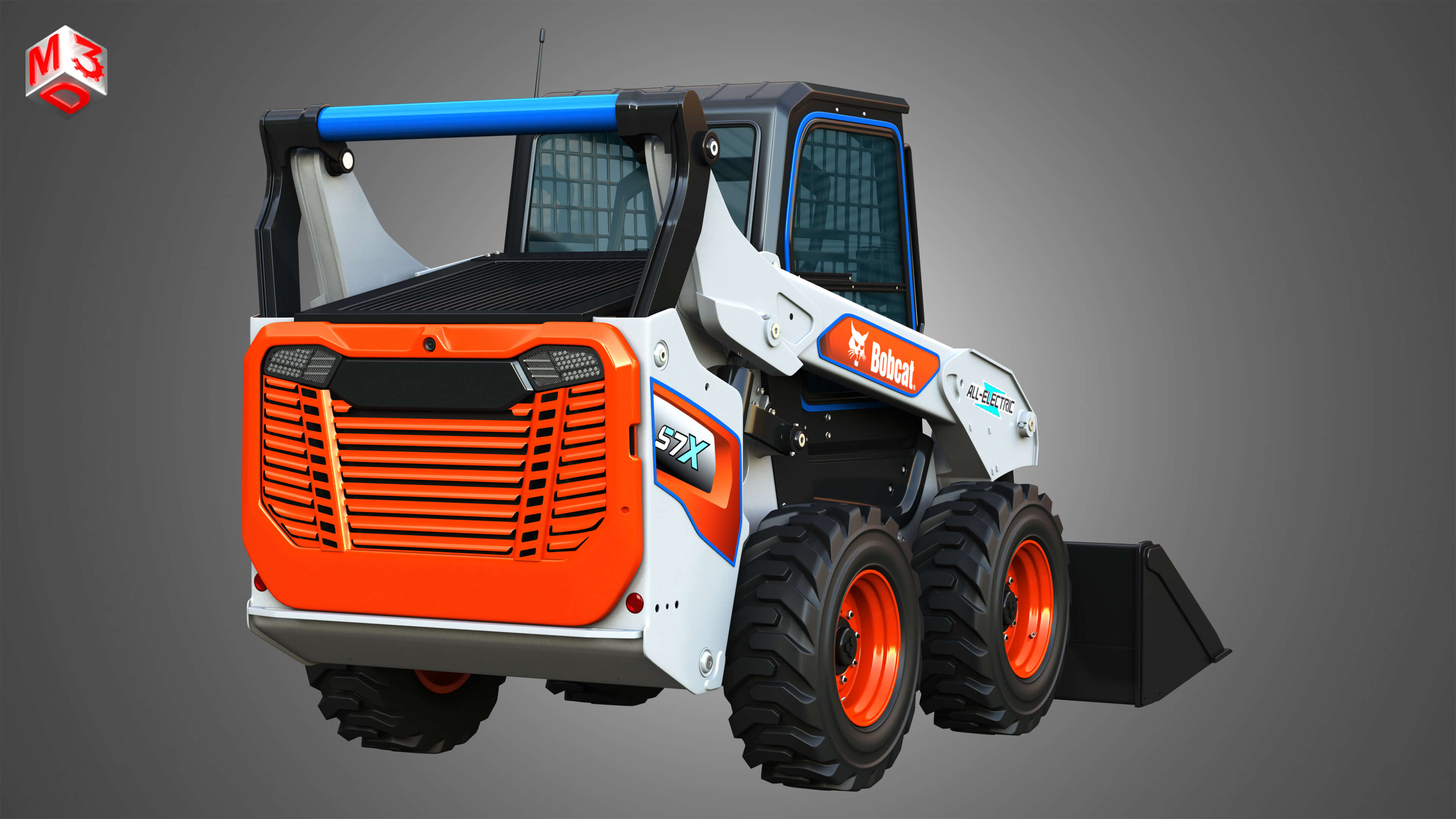 S7X AllElectric Skid Steer Loader 3D Model by Markos3d