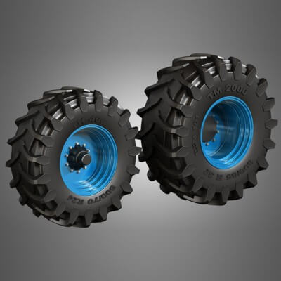 Tractor Tires and Rims - T01