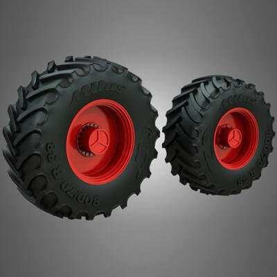 Tractor Tires and Rims - T07