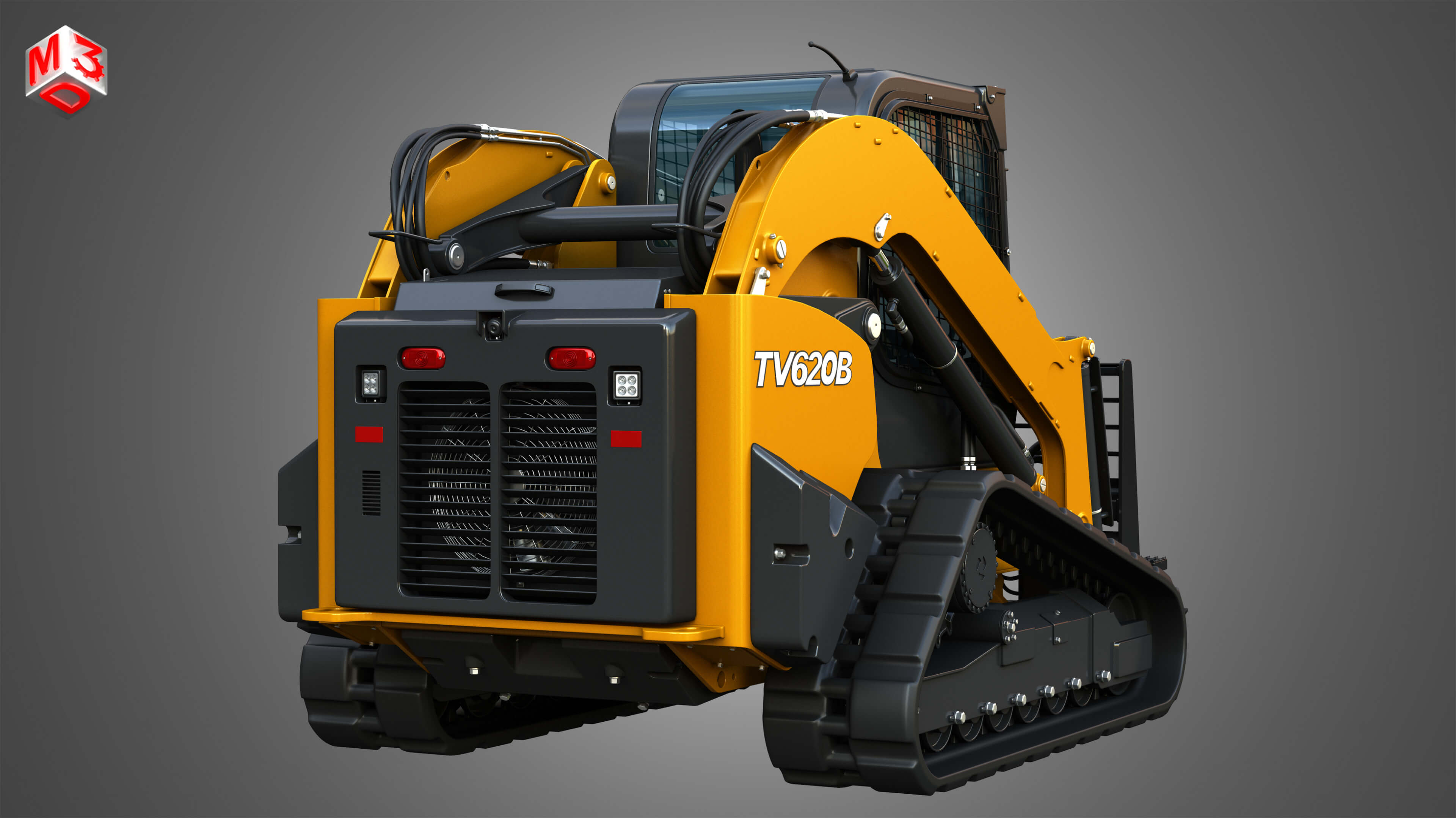 Tv620B Compact Track Loader - Pallet Fork 3D Model by Markos3d