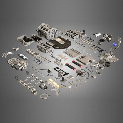 Twin Turbo V6 Engine Parts