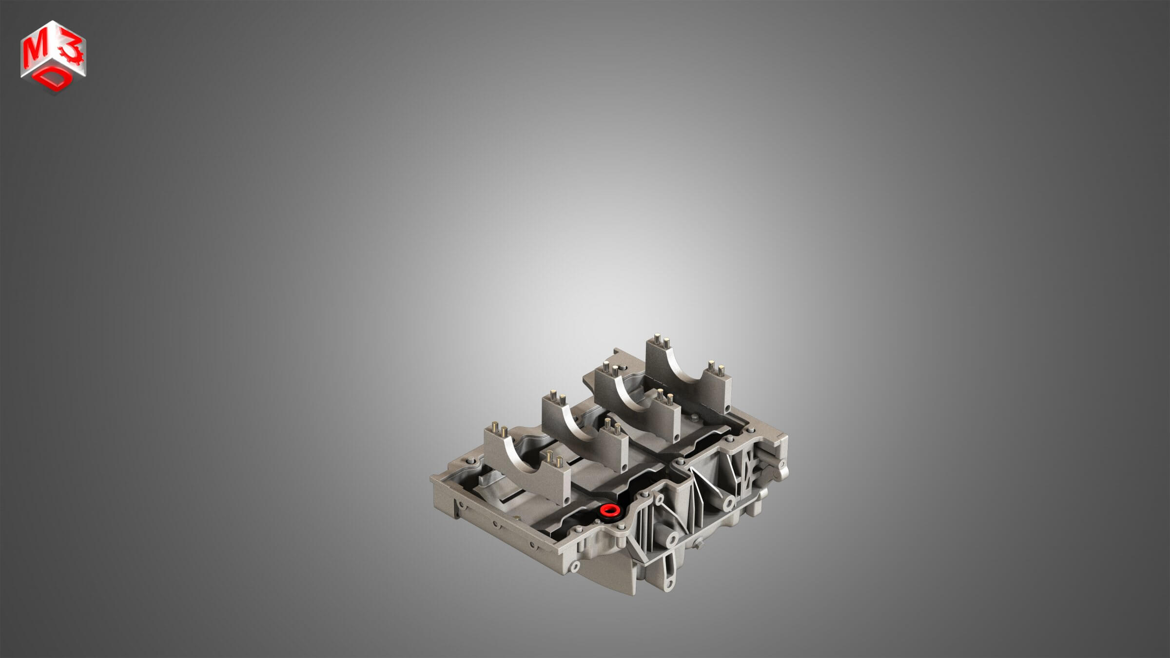 Twin Turbo - V6 Engine 3D Model by Markos3d