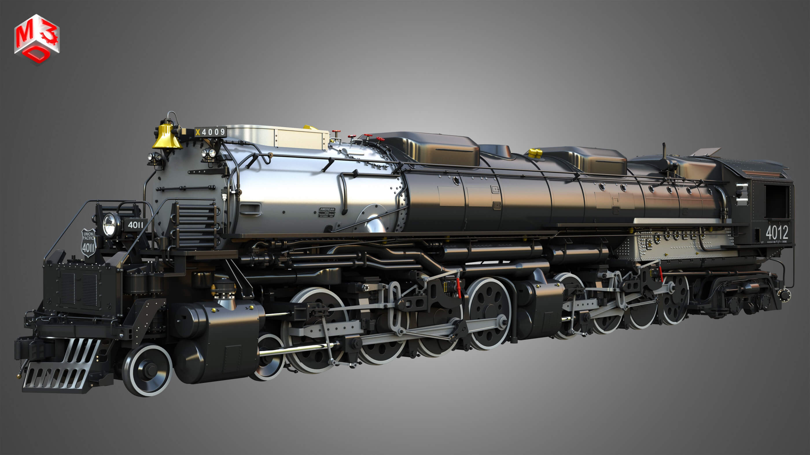 Kit De Construction Maquette Locomotive Big Boy - Union Pacific - Échelle Détaillée Avec Autocollants & Peinture