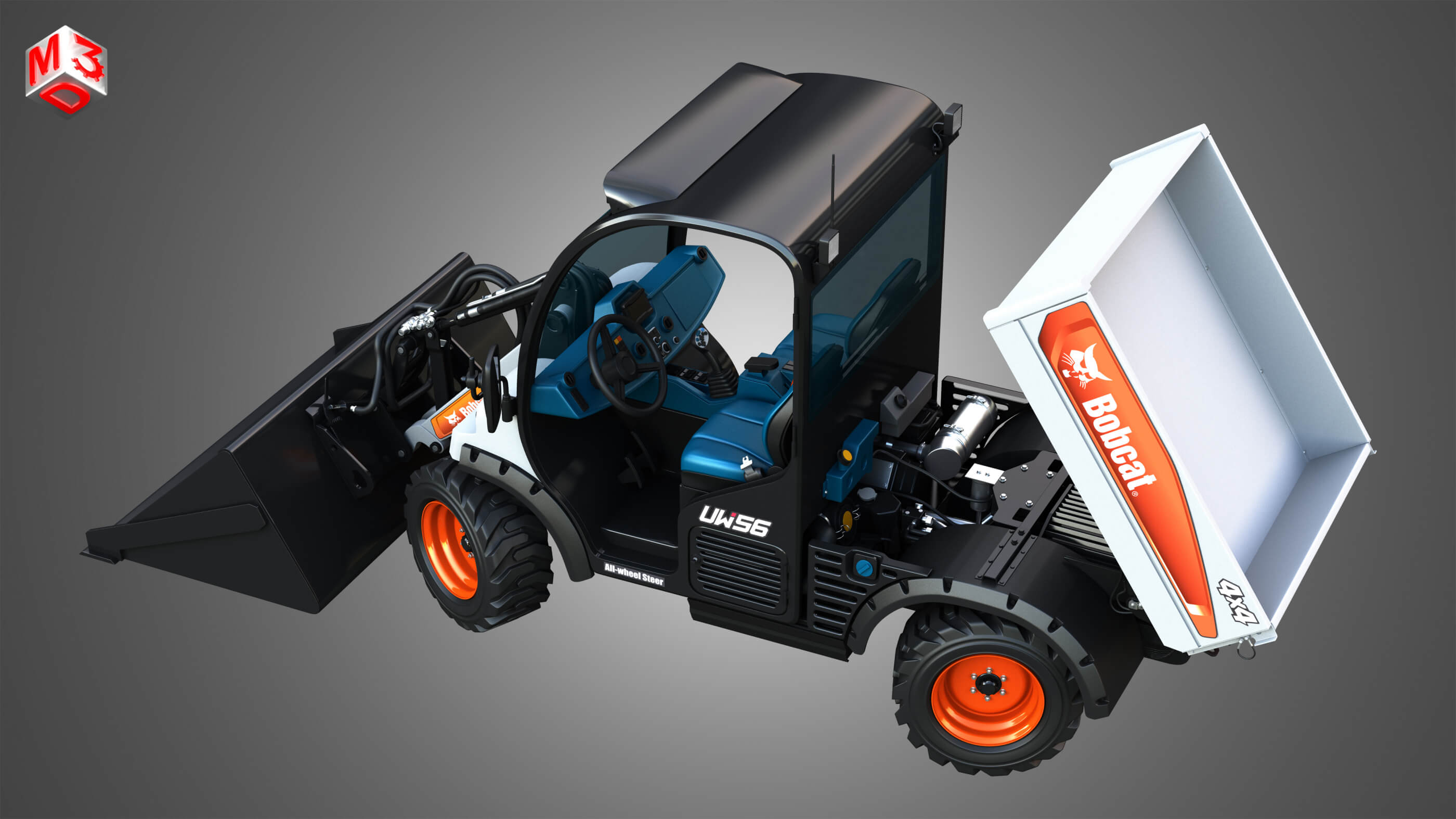 UW56 Toolcat Utility Work Machine 3D Model by Markos3d