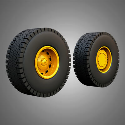 Water Truck 777 Wheels and Tires