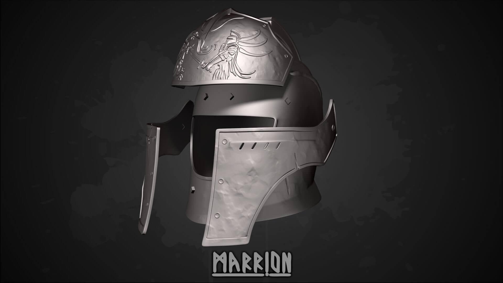 Faraam Helmet Dark Souls - 3D Model by Marrion