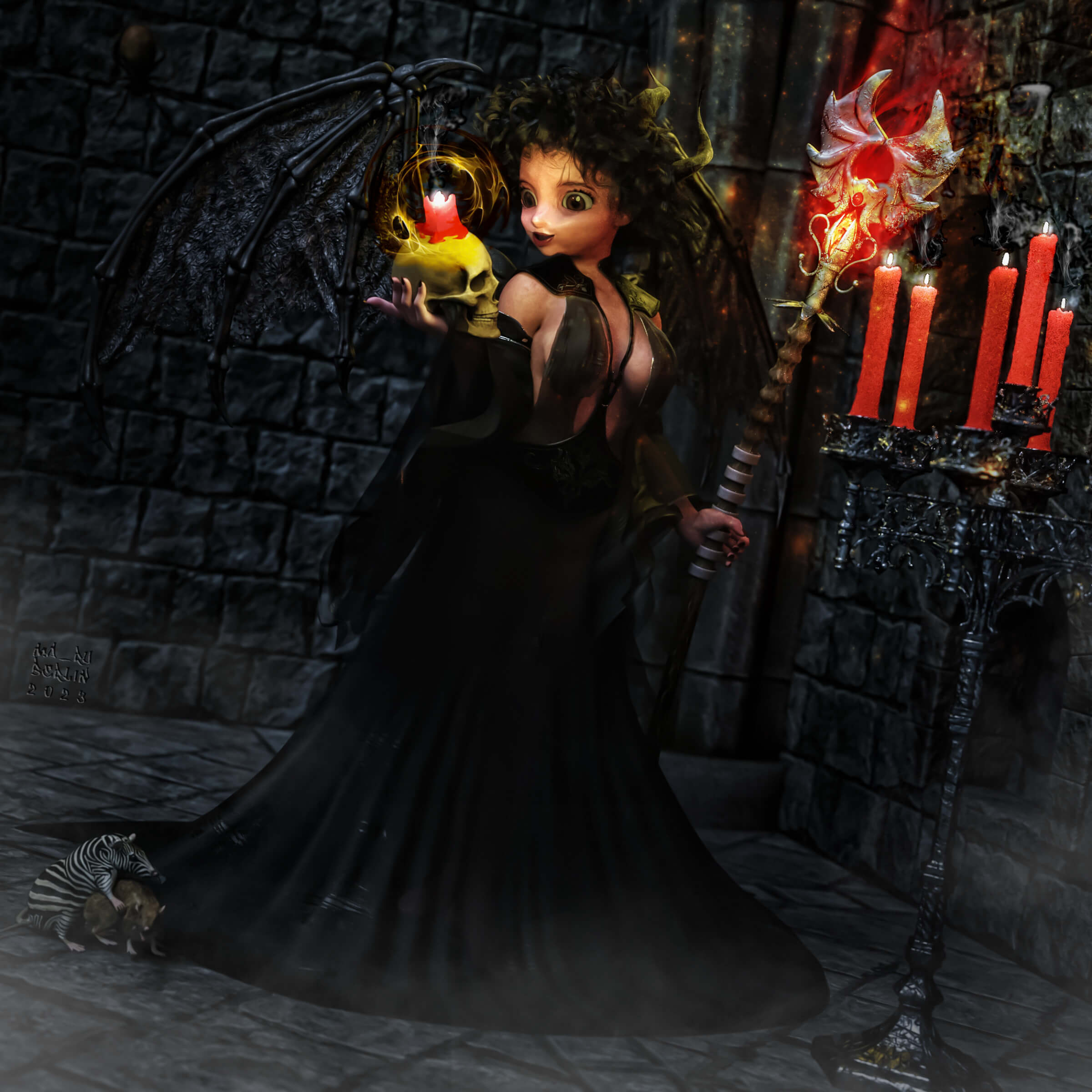 Sweet Demon 3D Render RenderHub Gallery