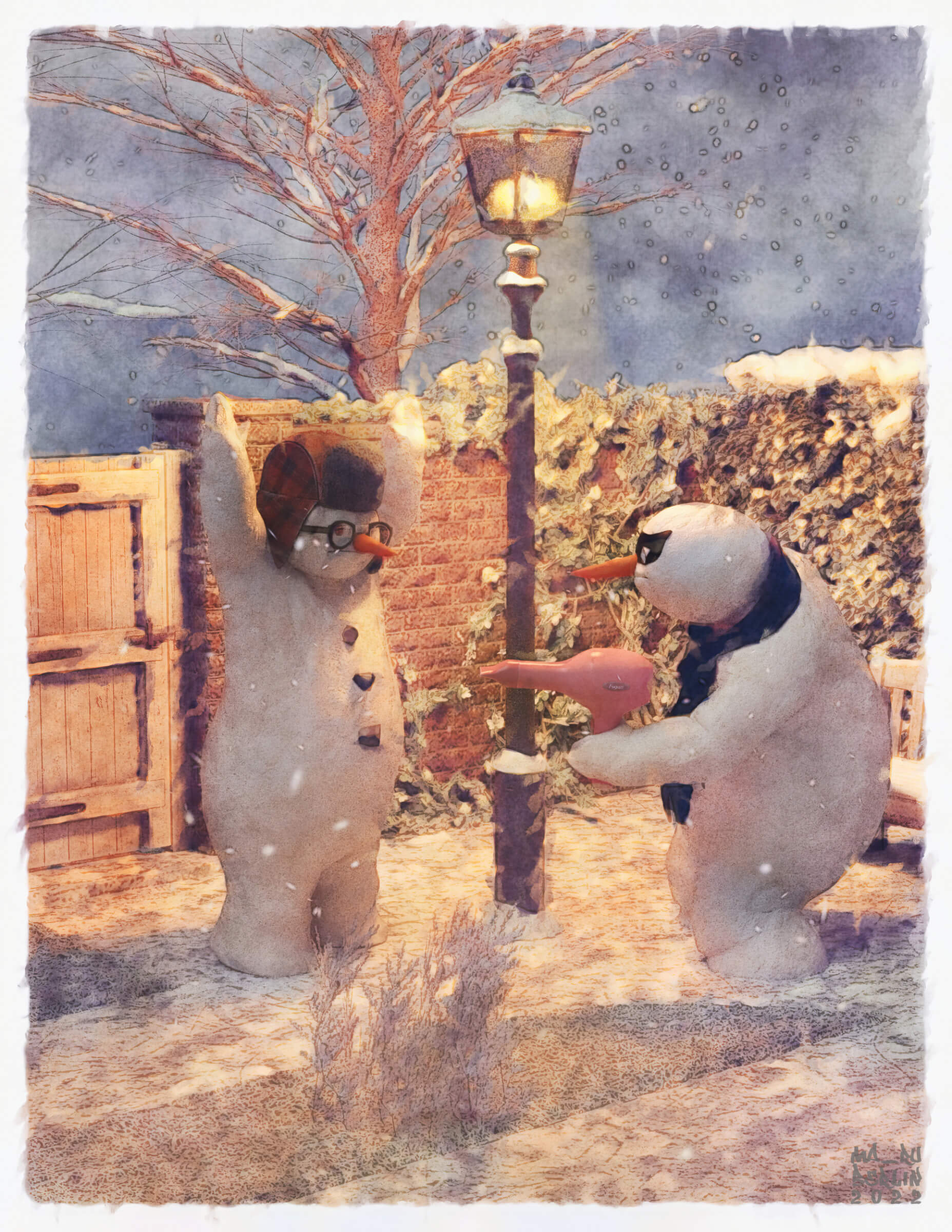 Winter Wonderland 3D Render, Digital Art by maru_berlin