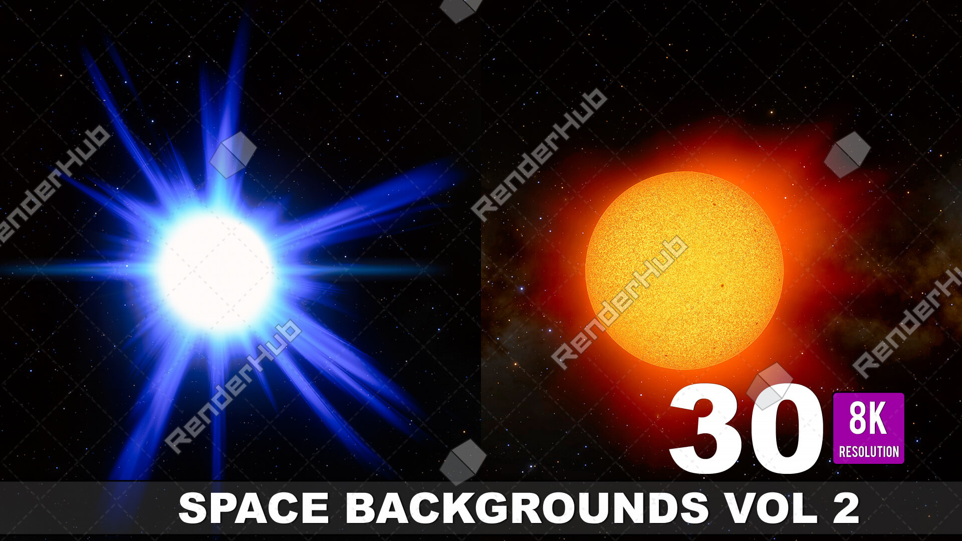 Space Backgrounds Volume 2 - Stock Image by materialforge