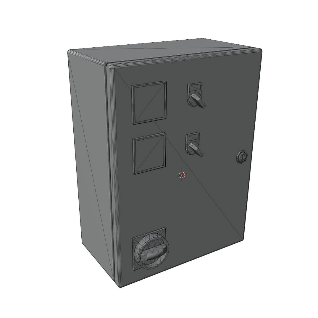 Industrial Control Box 3D Model by Matt86