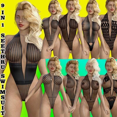 9 in 1 Seethru Swimsuit by matteoio