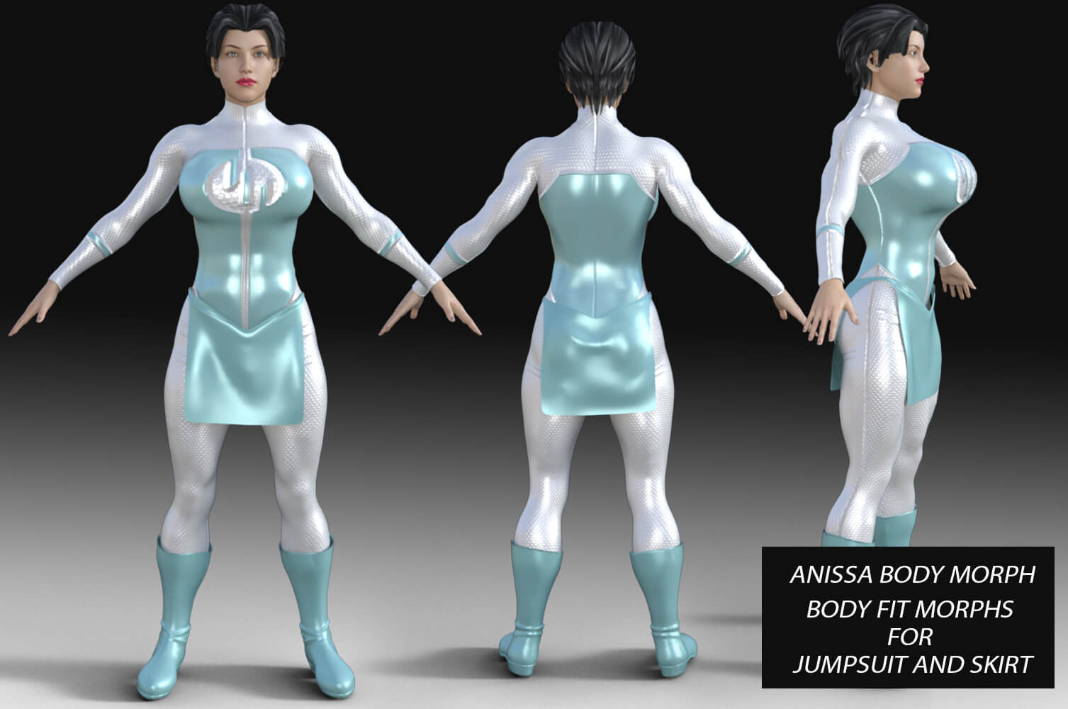 Anissa Invincible Outfit G8F - Daz Content by matteoio