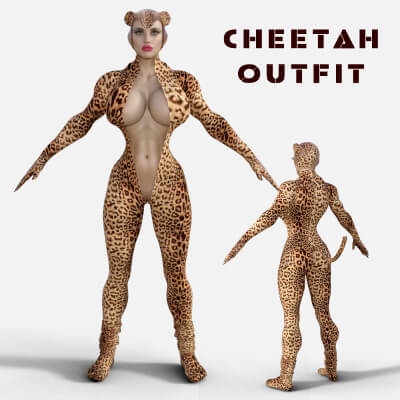 Cheetah Outfit G8F