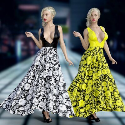 dForce Floral Gown G8F/G8.1F by matteoio