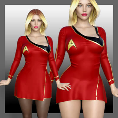 dForce Star Trek Dress G8F/G8.1F