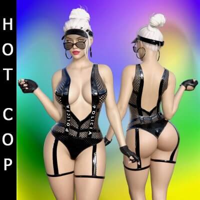 Hot Cop Outfit Bundle G8F/G8.1F