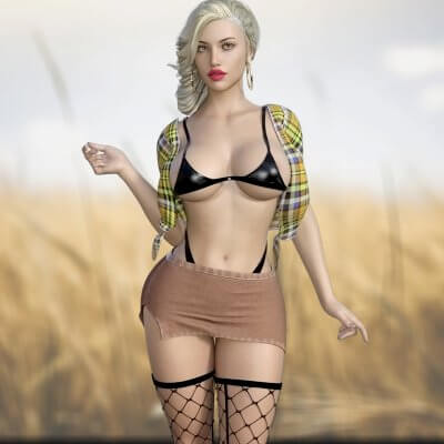 Hot Cowgirl Outfit G8F G8.1F by matteoio