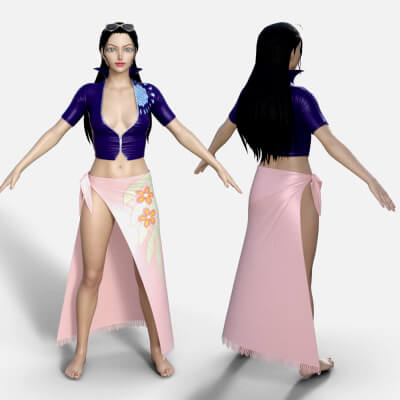 Nico Robin Character With Post Time Skip Outfit