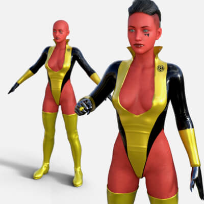 Soranic Natu Outfit Plus Face Tattoo