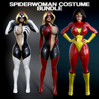 Spiderwoman Costume Bundle G8F/G8.1F by matteoio