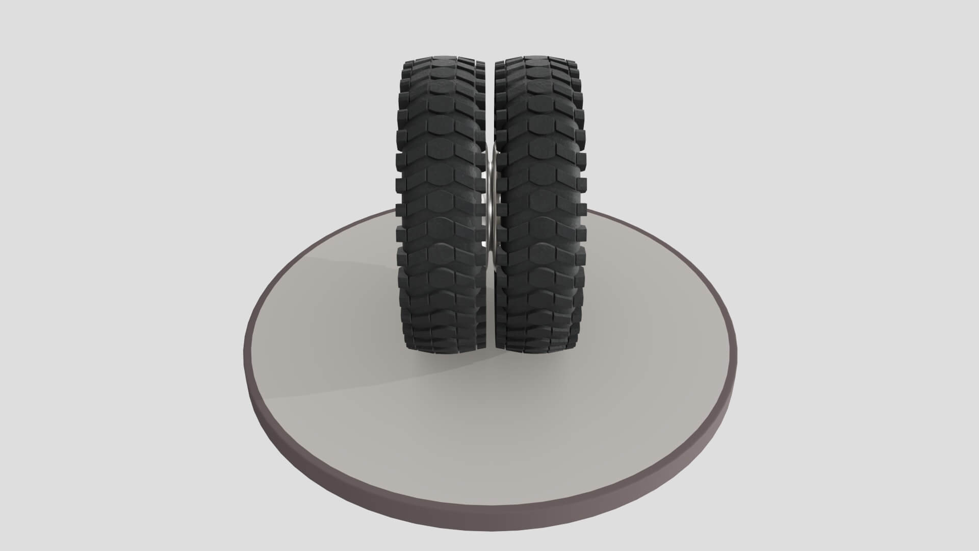 Double Wheel With Disk - 3D Model by Mavas3D