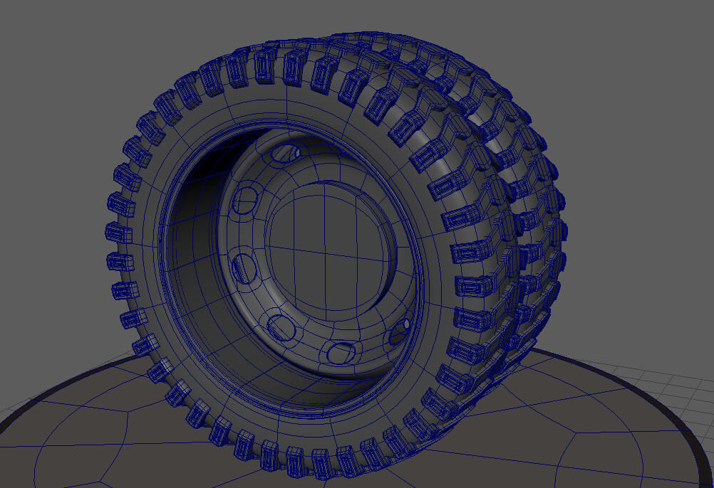 Double Wheel With Disk - 3D Model by Mavas3D