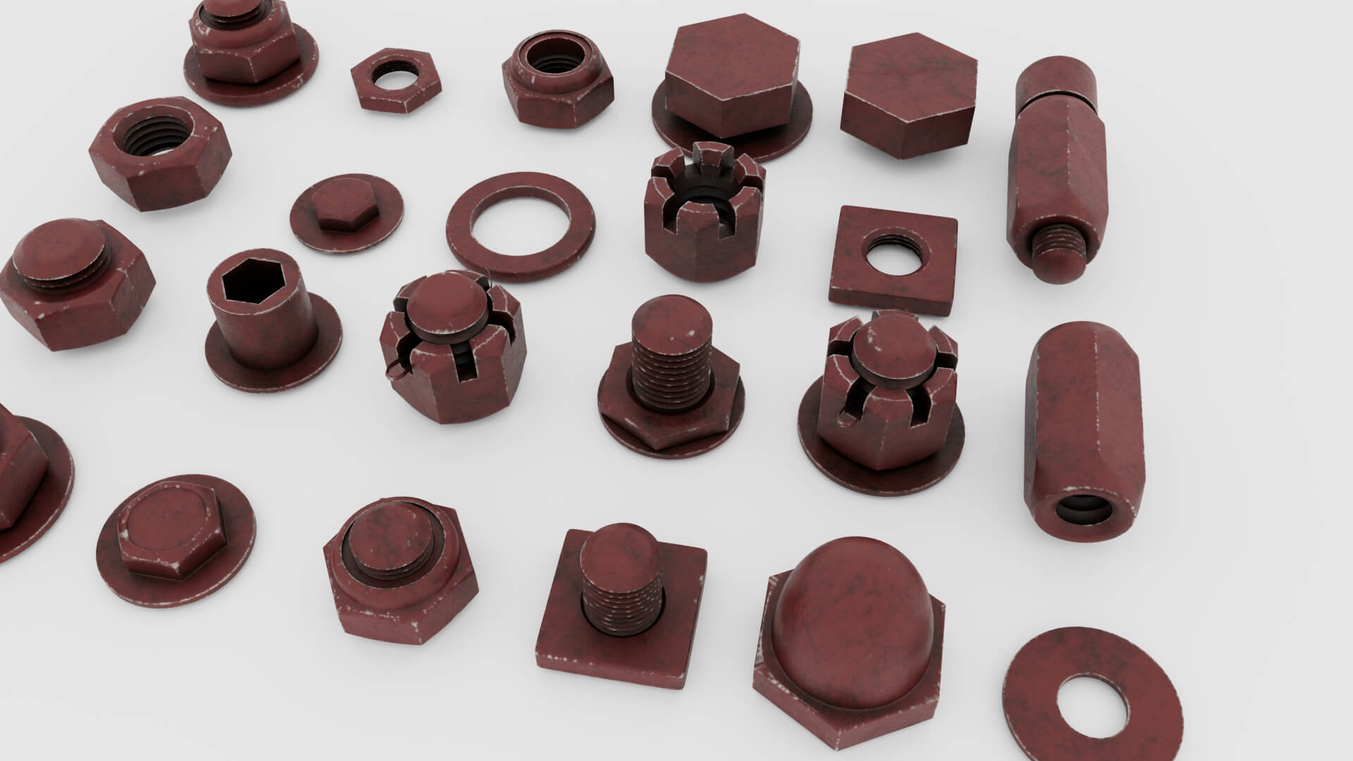 Threaded Connections - 3D Model by Mavas3D