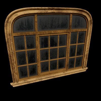 Window Oval Old - 3D Model by Mavas3D