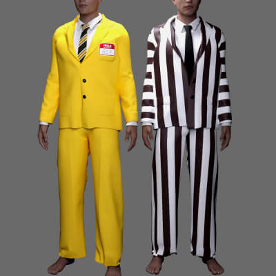 MS Halloween Costume Beetlejuice Outfit G8M and G9