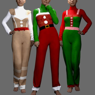 MS Christmas Collection Jumpsuits Set G8F and G9