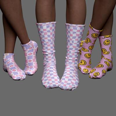 MS Female Cute Socks Set G8F and G9