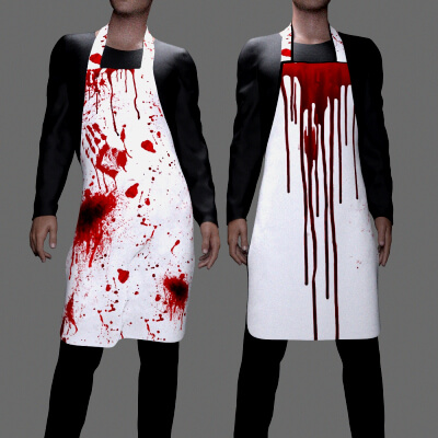 MS Halloween Costume Bloody Apron G8M and G9