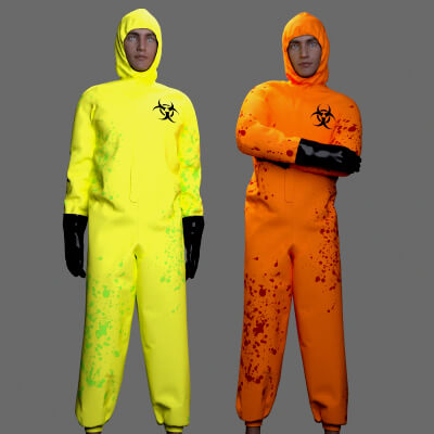 MS Halloween Costume Hazmat Suit M G8M and G9