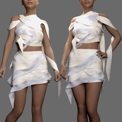 MS Halloween Costume Mummy Dress G8F and G9