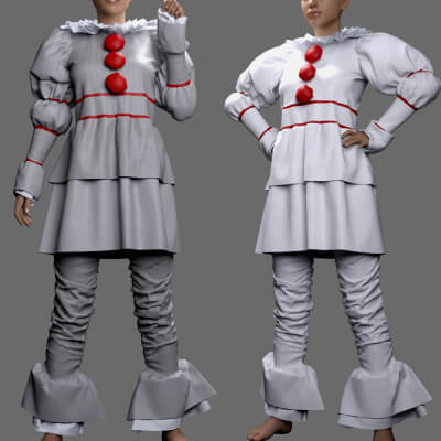 MS Halloween Costume Pennywise G8F and G9 by MavisSky