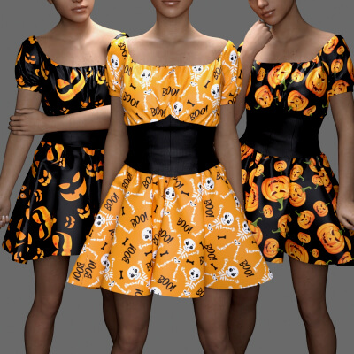 MS Halloween Dress G8F and G9