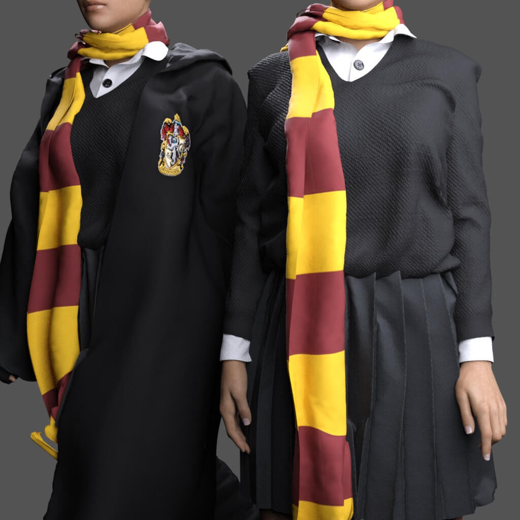 MS Hogwarts Female Outfit (G8F and G9)