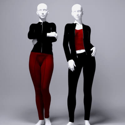 MS Leather Outfit (G8F and G9) - Daz Content by MavisSky