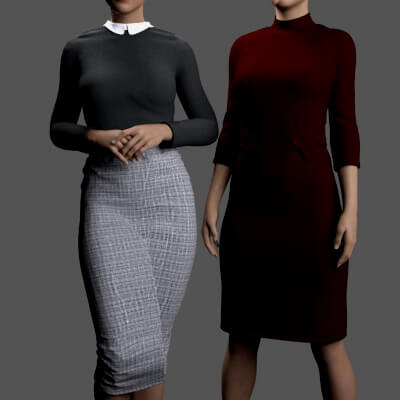 MS Ms. Casey Office Outfit G8F and G9