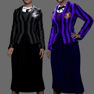 MS Nevermore Academy Uniform G8F and G9