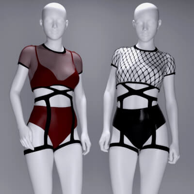 MS Sexy Harness Bodysuit G8F and G9
